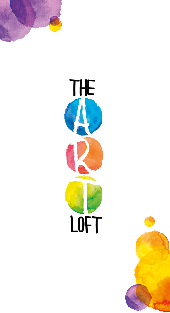The Art Loft Logo, diana petrarca, arte, pittura, studio, watercolor, colori, graphic design, grafica