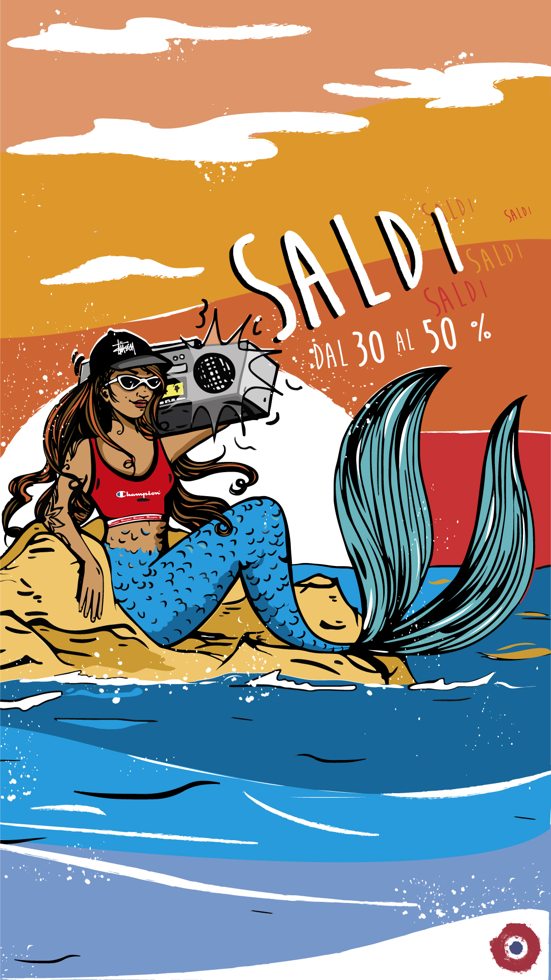 sirena, London, illustration, Diana Petrarca, graphic design